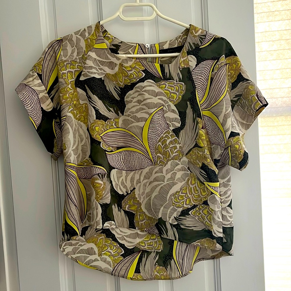 Zara cropped shirt